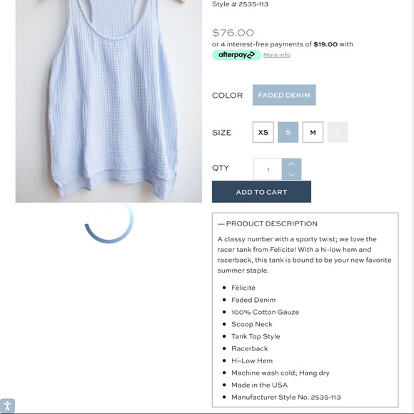 Felicite Racer Tank - Picture 9 of 9